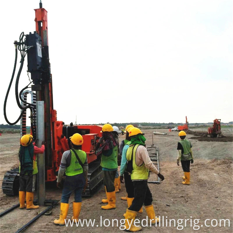 Mountain Solar Pile Hole Foundation Drilling Rig for Big Slope